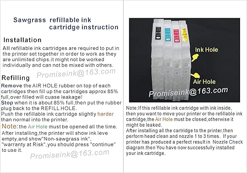 Miniatura 2 de Inkpro - Cartuchos de tinta vacíos recargables GC-41 GC41 SG2100 SG3100 SG3110DN SG400 SG800 SG400NA SG800NA SG800NA repuesto con tinta de