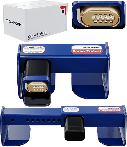 Shipping Container Lock with Combination | Cargo Van and Semi Trailer Door Lock Heavy Duty | Sea & Box Trailer Door Locks - Combi Shipping Container Locks Heavy Duty