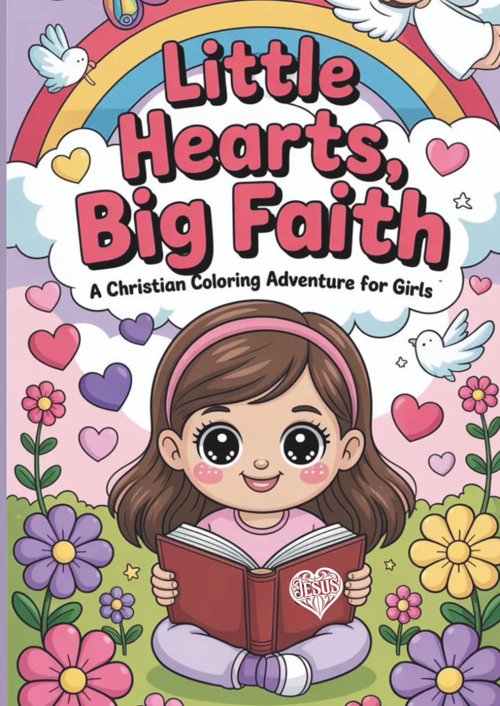 Little Hearts, Big Faith: A Christian Coloring Adventure for Girls