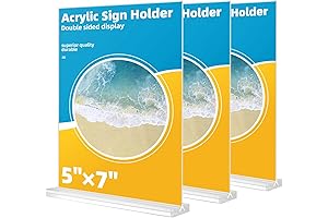 5x7 Acrylic Sign Holder, the Clear Choice for Displaying Important Information