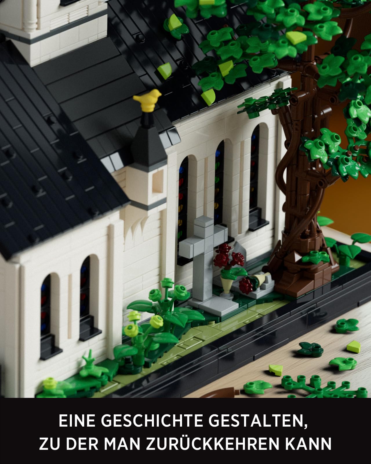 Nifeliz Kapelle Architecture Bauspielzeugsets für Erwachsene, Klemmbausteine Construction Modell im Vintage-Landhausstil, Geschenk Dekoration für Männer und Frauen (3116 Teile, NF10310)
