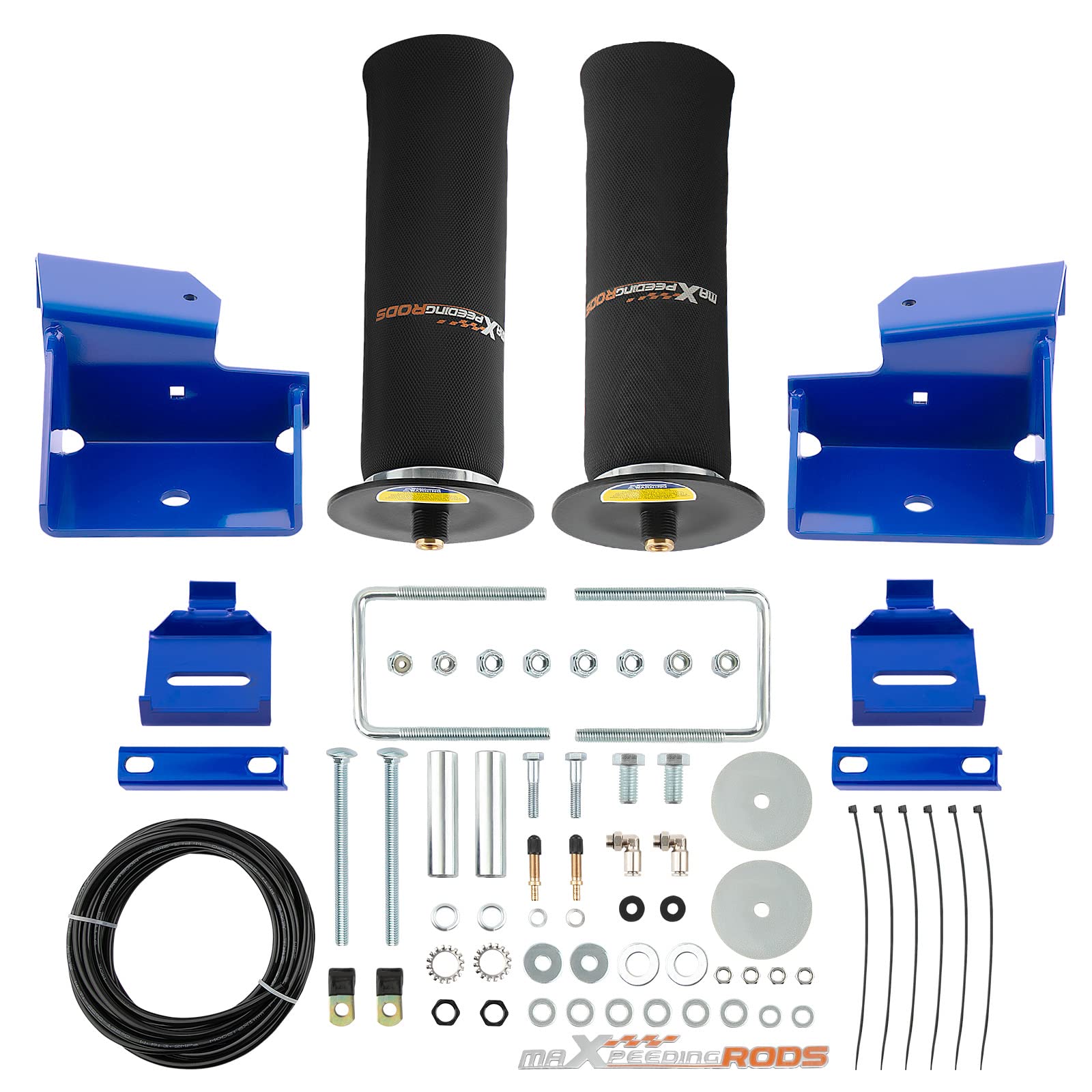 maXpeedingrods Kit de bolsas de suspensión neumática trasera de 2500 libras para Chevrolet Silverado GMC Sierra 1500 2WD 4WD 2008-2019 Kit de bolsa de resorte de aire | Para GMC Sierra 1500 2007-2018, 2WD 4WD, hasta 1.134 kg, kit de resorte auxiliar trase
