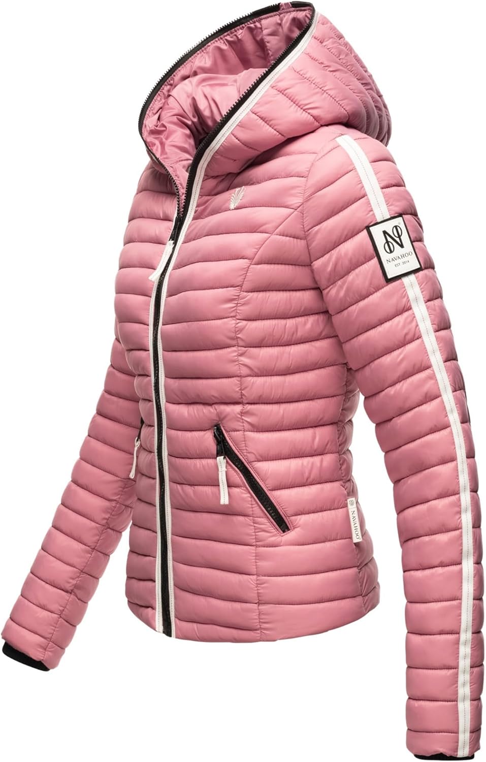 Dames doorgestikte jas met capuchon blauw in maat aanbieding bij terStal Dames doorgestikte jas met capuchon blauw in maat aanbieding bij terStal
