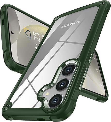 Vista 230 de Oterkin Funda transparente para Samsung Galaxy S24 Ultra, [20 veces antiamarilleamiento] S24 Ultra con 4 bolsas de aire integradas, protección
