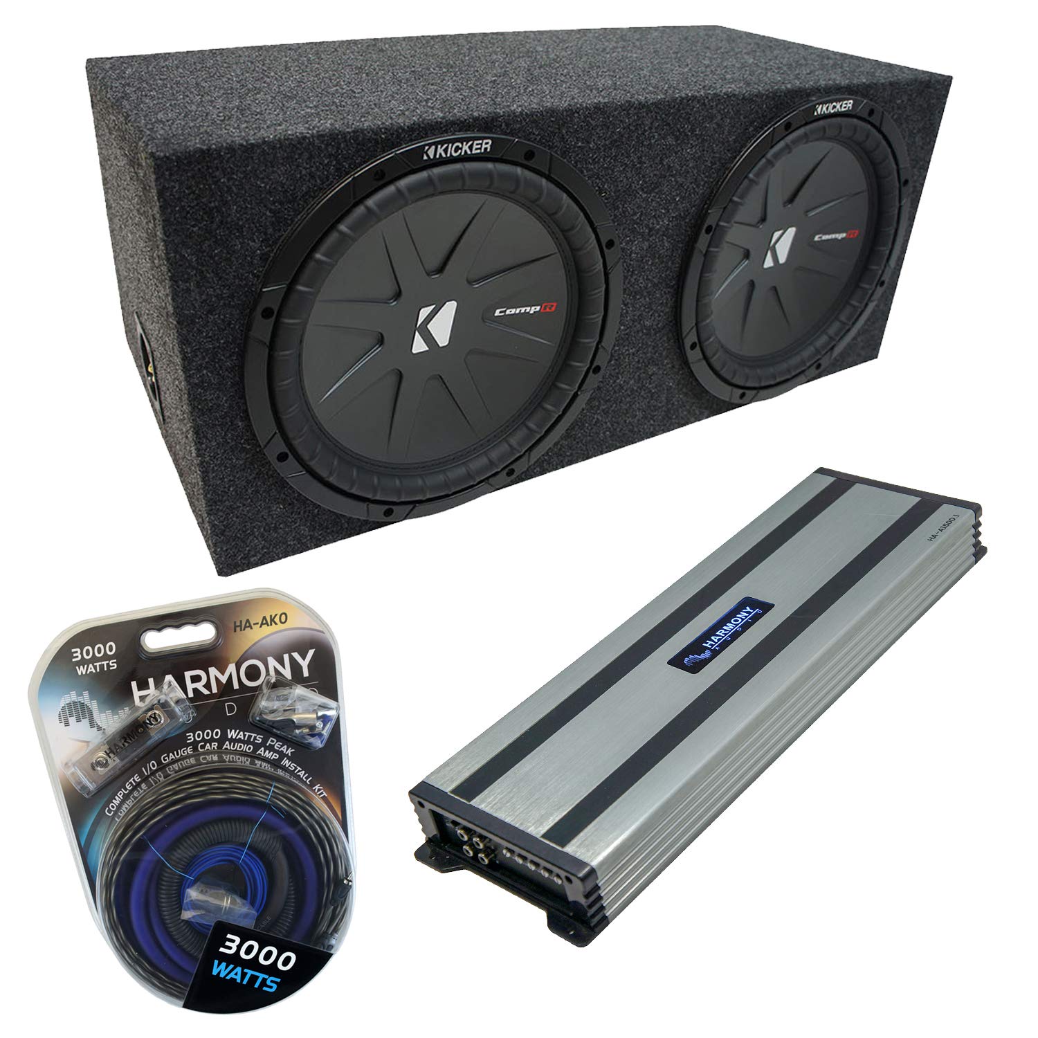 Harmony Audio Universal Car Stereo Rearfire Sealed Dual 12