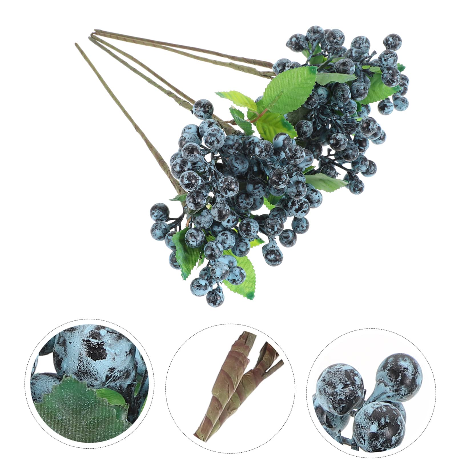Yardwe 15 Pezzi Bacche Artificiali Artificiales Para Ornamenti Natalizi Decorazioni Rami Di Bacche Di Agrifoglio Simulazione Ramo Di Bacche Bacche Realistiche Con Steli Steli Di
