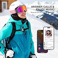 Vista 6 de Multifunctional Smart Bluetooth Ski Goggles with Walkie-Talkie, Anti-Fog Zeiss Lens, Music & Call Function