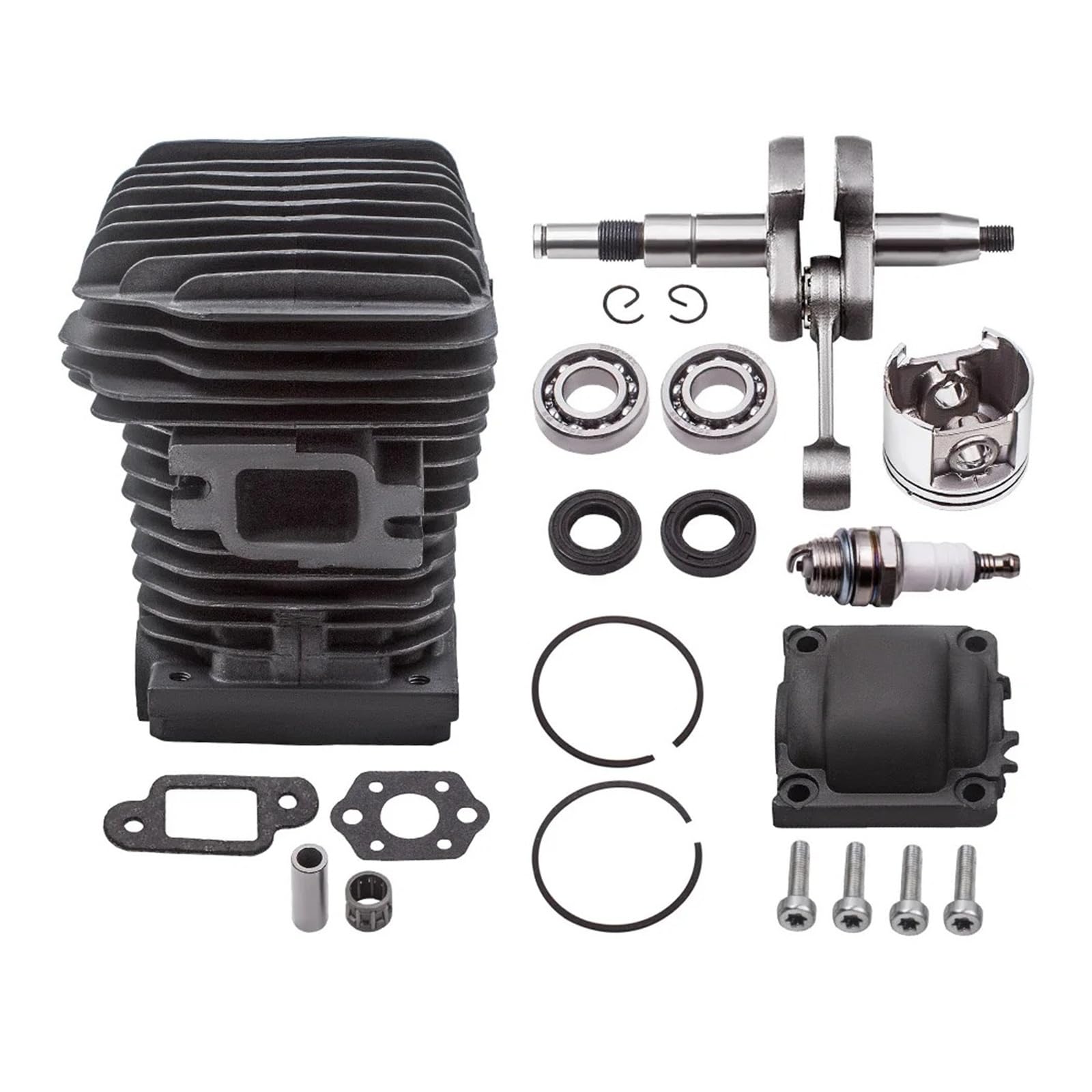 Cilindro Motosierra 42,5mm Para Para MS230 Para MS250 023 025 Motor Cilindro Pistón Cigüeñal Pistón