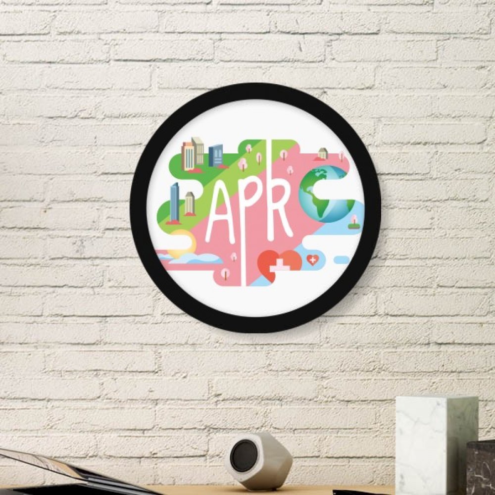 Cadre rond avril DIYthinker stickers muraux petit noir pour décorer sans percer