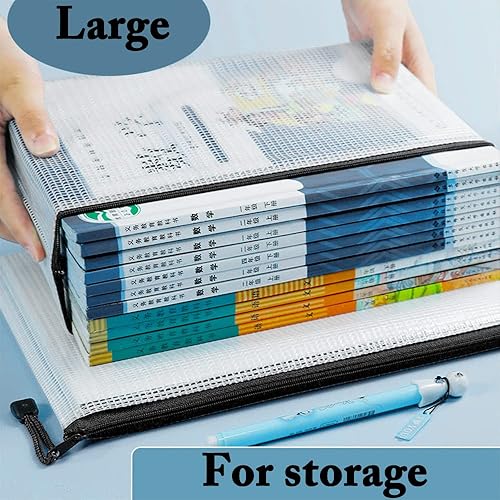 Miniatura 5 de AUSTARK 20 bolsas con cremallera, bolsas de malla de PVC con cremallera, bolsas de almacenamiento para juegos de mesa, bolsas de almacenamiento