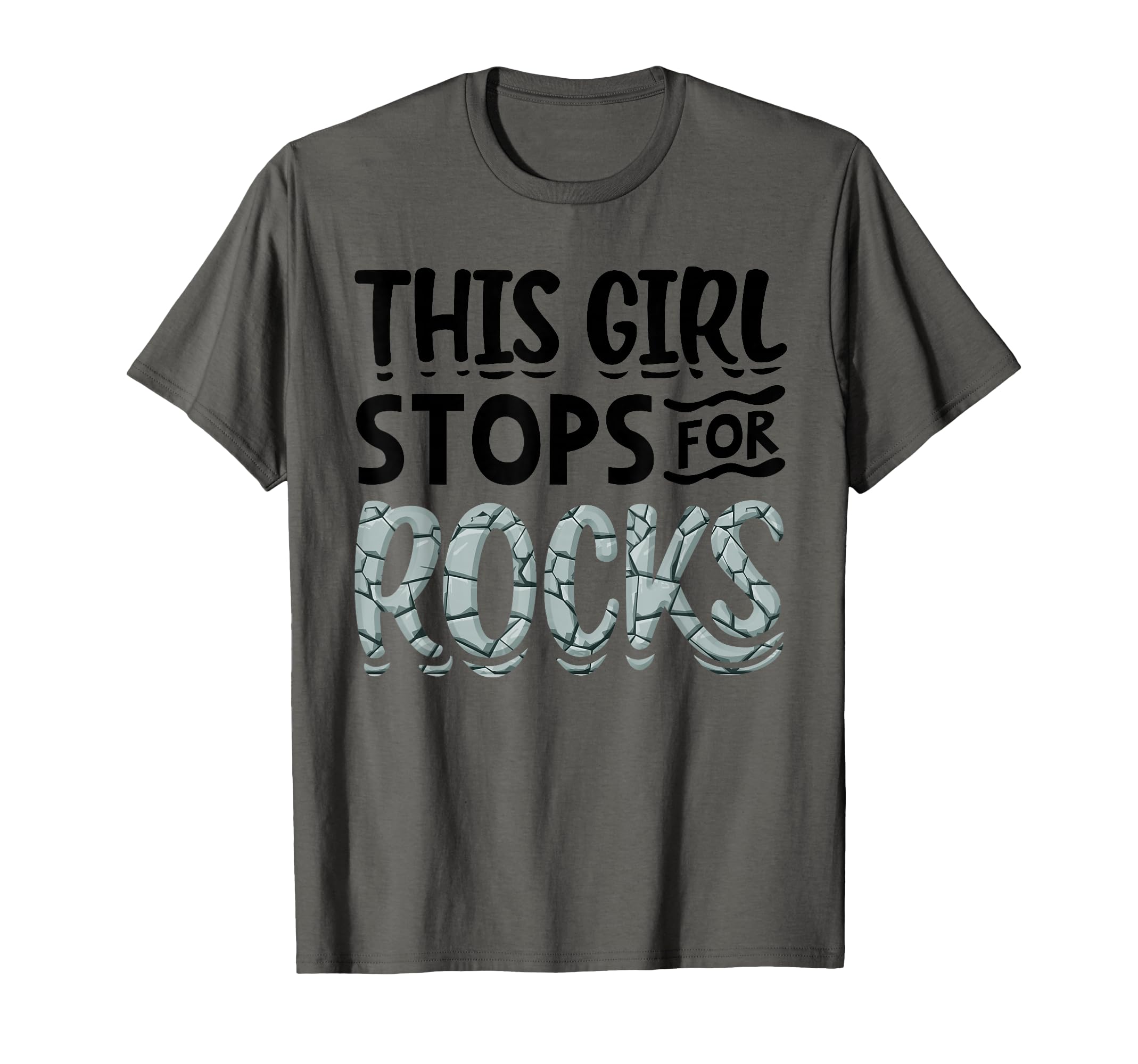 Funny Geology Gift for Women Cool Rock Collecting Geologist T-Shirt Small