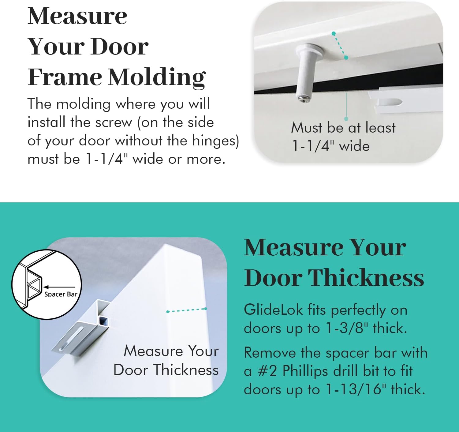White Metal Child Safety Door Top Lock 4-Pack