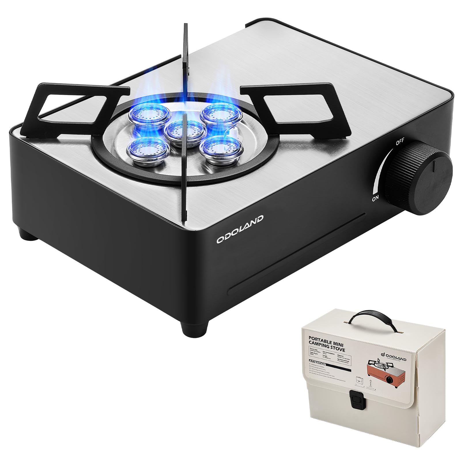 Amazon.com: Odoland 7500BTU Camping Butane Stove with Compact