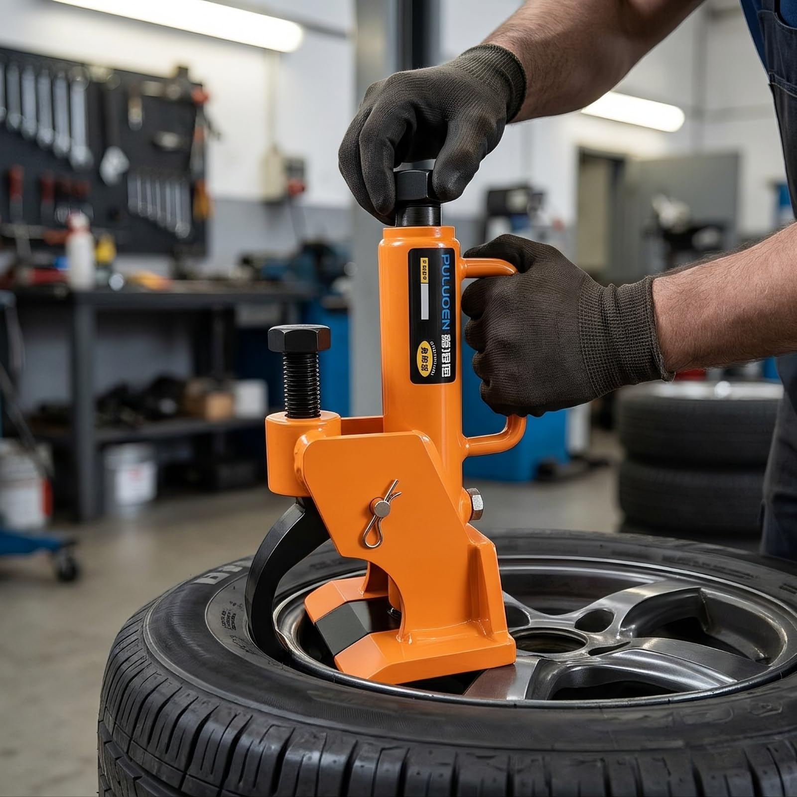 Smontagomme Manuale Compatto Attrezzo, Modello Con Impugnatura Ergonomica | Struttura Robusta in Acciaio, Smontagomme Universale, per Officina, Meccanici, Automobilisti