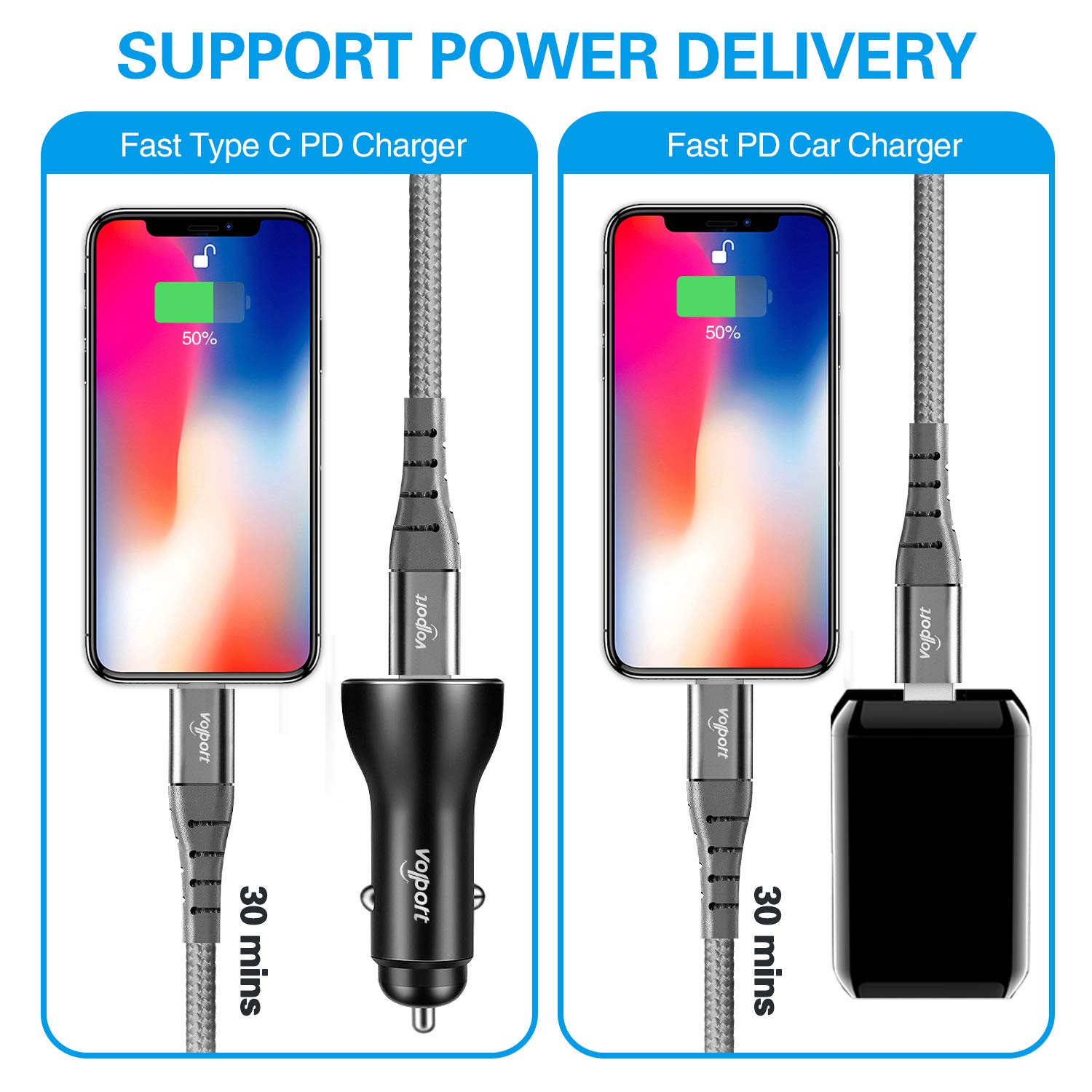 Cavo USB C A IPhone – Ricarica Veloce 20W PD – 3Ft/6Ft – Alluminio, Lotto 1-100 Pezzi