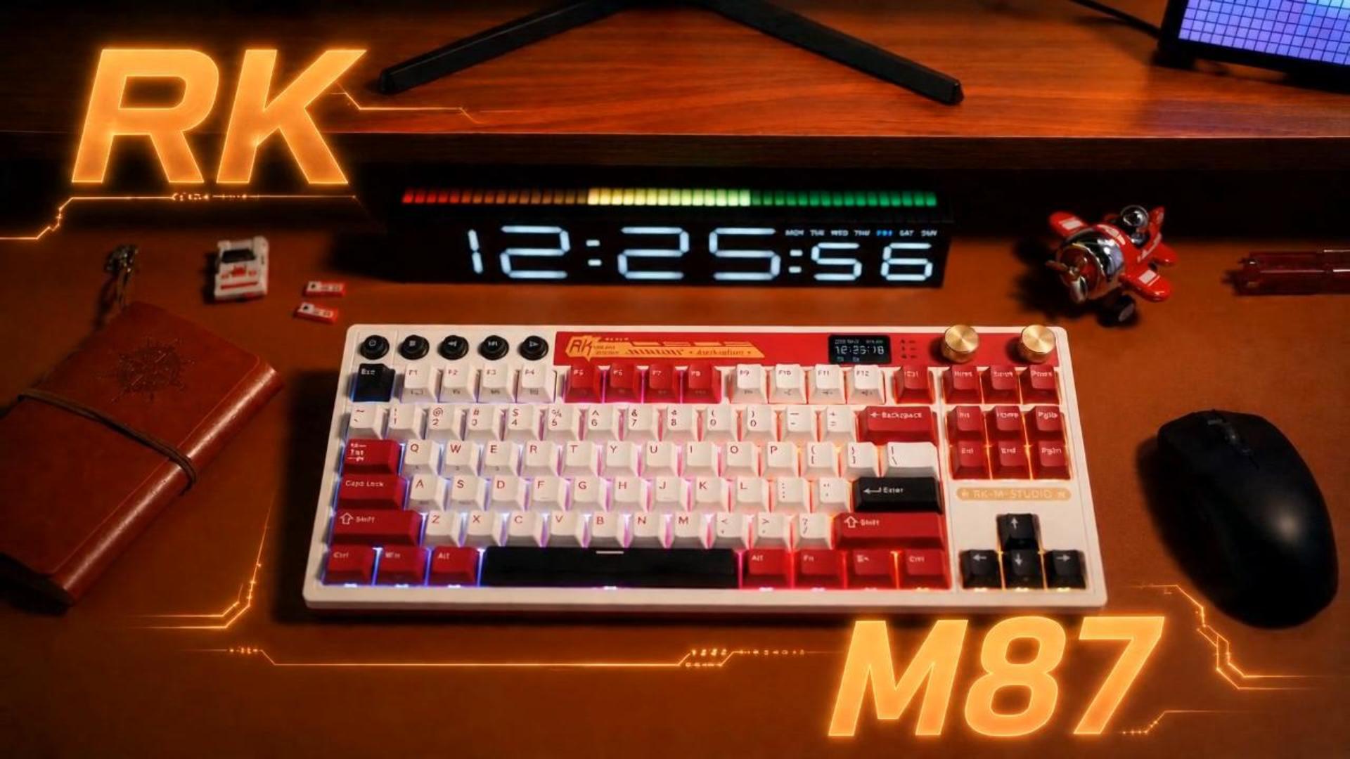 RK  KLUDGE M87 メカニカルキーボード 本体 RK ROYAL KLUDGE M87 Teclado Mecánico Inalámbrico con Pantalla
