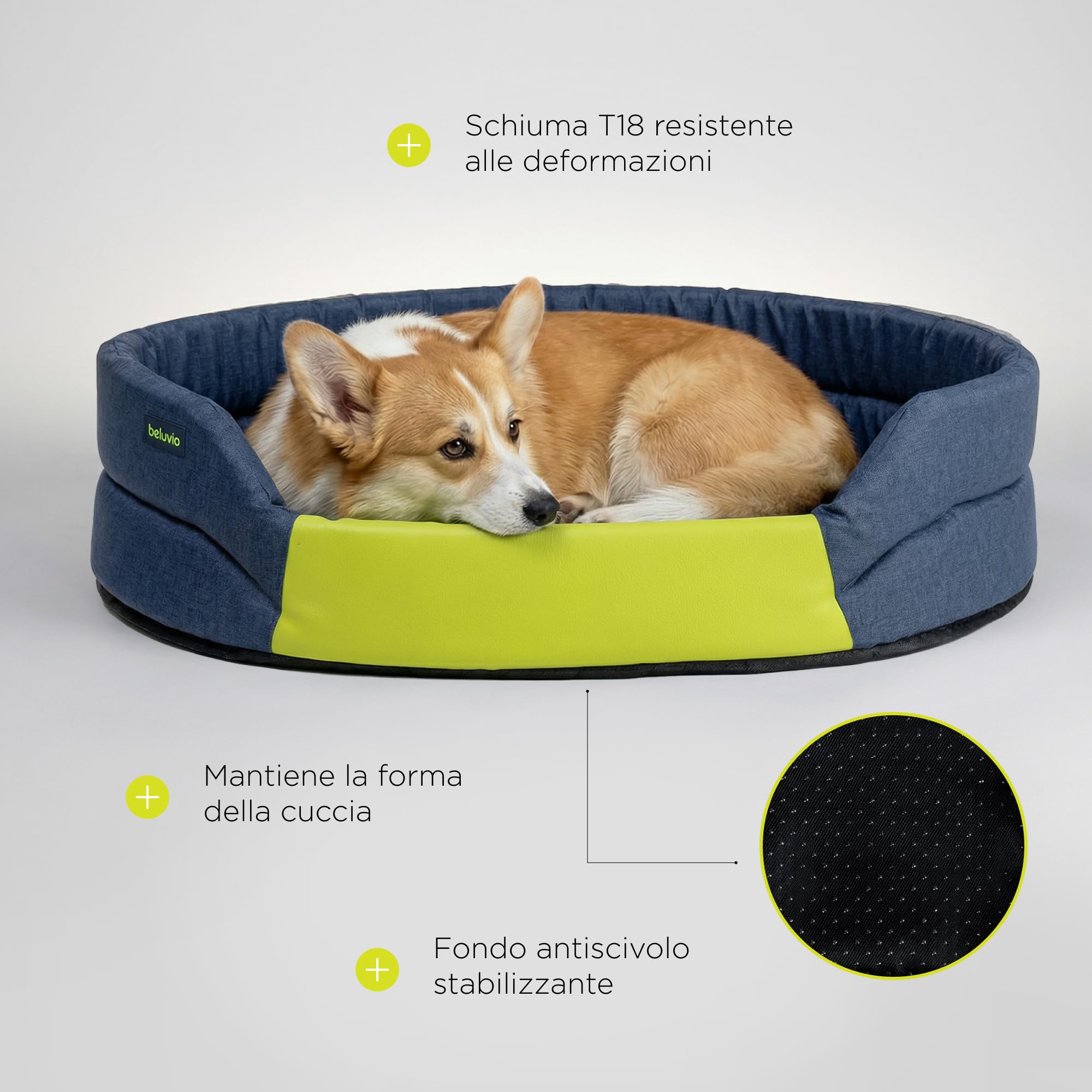 Arita Cuccia Impermeabile da Interno per Cani | Materasso senza Bordi, Rivestimento PU Idrorepellente, Fondo Antiscivolo, Leggera, Lavabile a 30°C, Taglie S, M e L