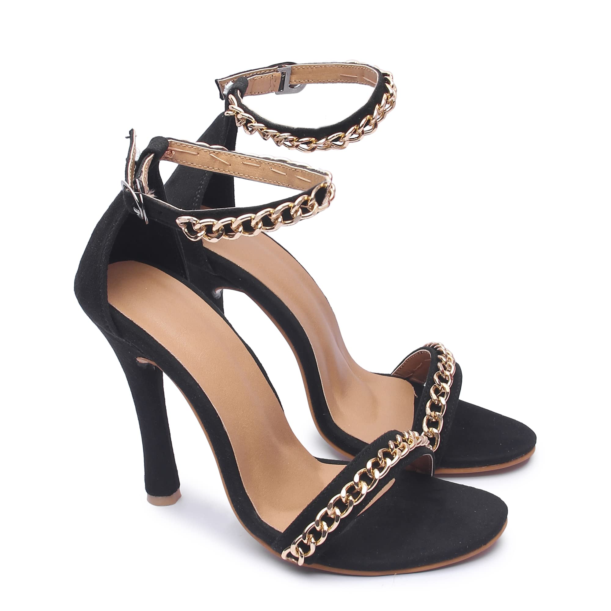KIRAVI Classy Bling Black Heels (Size- Euro-37) (B09SZ9B1W8) Amazon Price History, Amazon Price Tracker