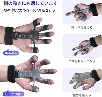 ❤️ラスト１点❤️ ハンドグリップ フィンガートレーナー 指トレーニング 握力 Amazon | フィンガーパワー ハンドグリップ フィンガートレーナー 指