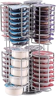 Coffee Pod Carousel for 64 Pods - 360-Degree Revolving Coffee Pod Holder Pod Pack Storage,360-Degree Rotation Coffee Pod Holder for Home Kitchen Erzu