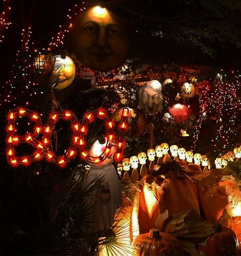 Miniatura 6 de Decoración de Silhoutte para ventana de Halloween con iluminación de 35L