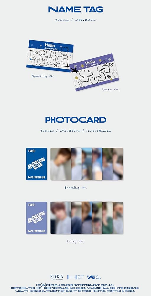 Amazon.co.jp: TWS 1st Mini Album 'Sparkling Blue 2 SET