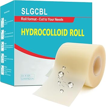 2in x 6ft Hydrocolloid Roll for Wound Care, XXL Pimple Patch Roll