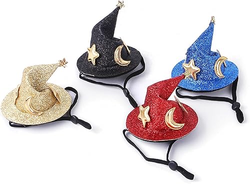 Miniatura 5 de Sombrero de Halloween, sombrero de hámster, mini sombrero de animales pequeños, disfraz de animal pequeño, sombrero de mago de Halloween, disfraces