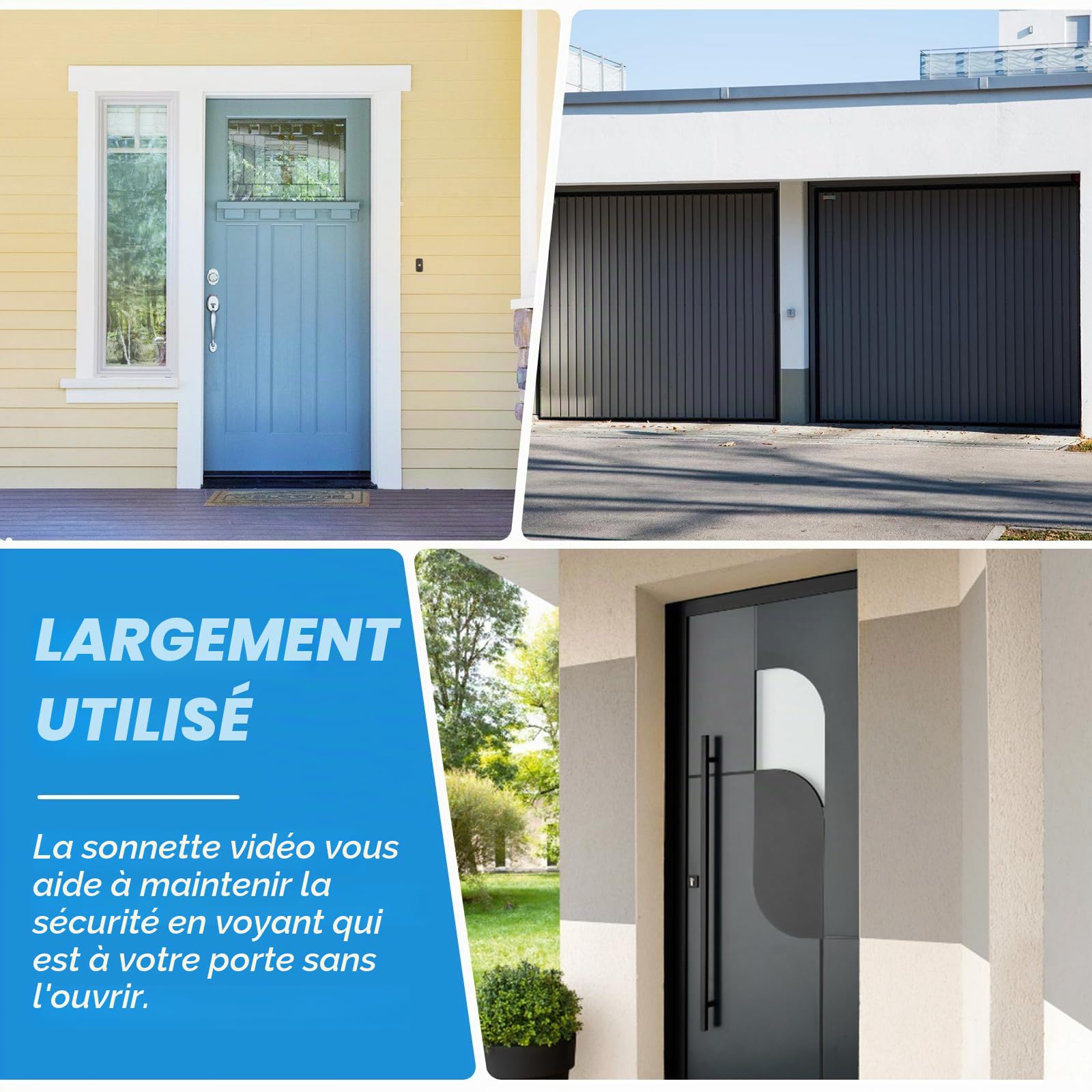 Leikurvo Judas électronique de porte 3,5 pouces LCD numérique judas de porte 170 degrés sonnette de porte visuelle électronique œil de chat vidéo maison judas sans vision nocturne