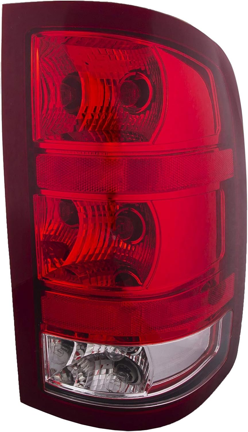 HEADLIGHTSDEPOT Tail Light Compatible with GMC Sierra 1500 Sierra 2500 HD Sierra 3500 HD Includes Right Passenger Side Tail Light