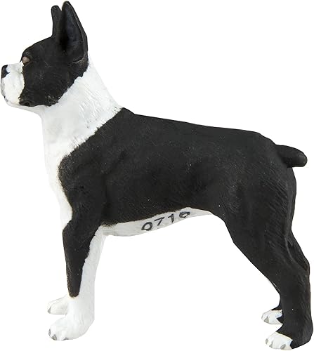Miniatura 2 de Safari Ltd. Figura de Boston Terrier  Figura detallada de plástico de 2.5 pulgadas  Divertido juguete educativo para niños, niñas y niños a partir