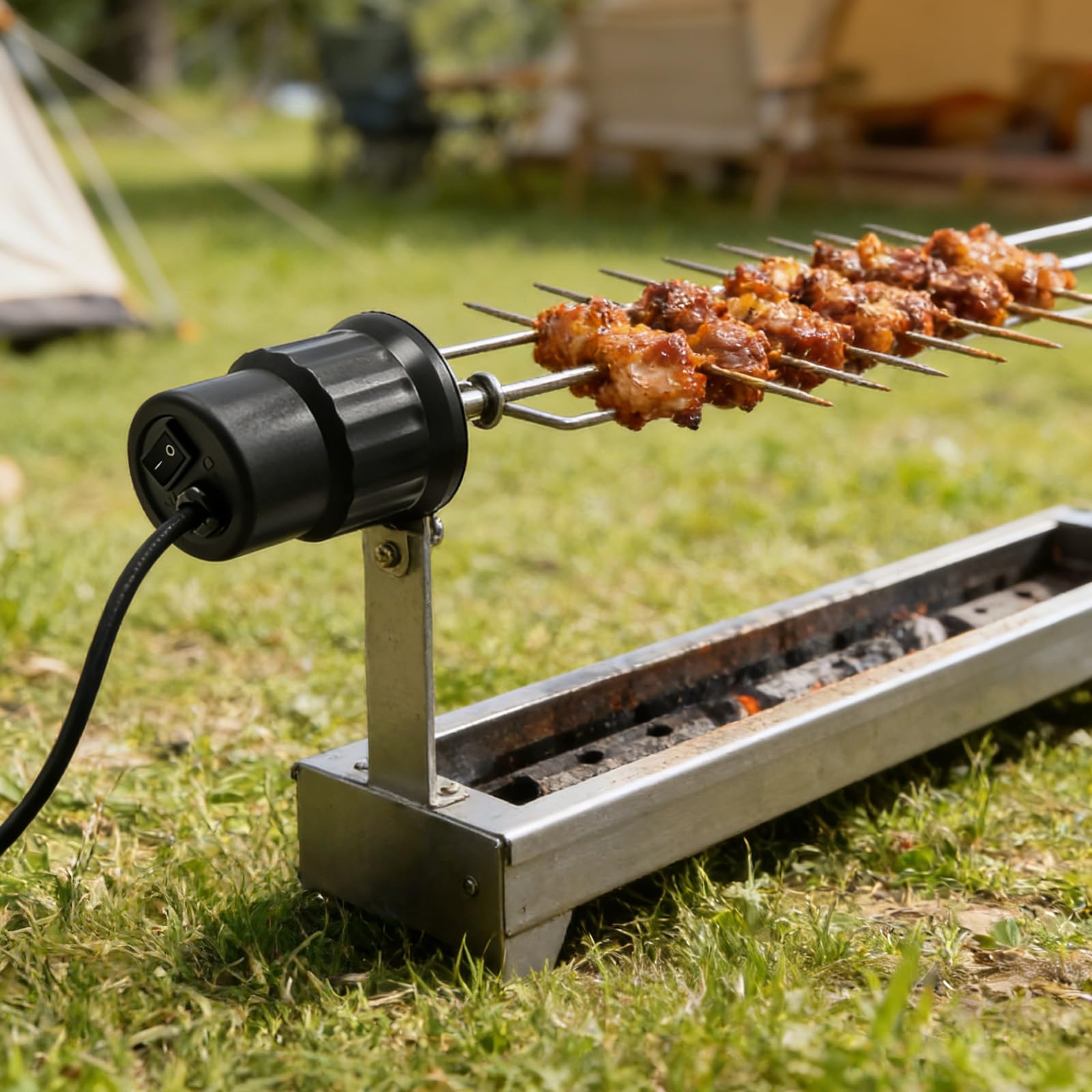 Moteur de barbecue, moteur électrique CC 220-240 V, pour rôtisserie, rôtissoire, broche, tournebroche, moteur rotatif pour rôtissoire, rôtissoire, chachlyk