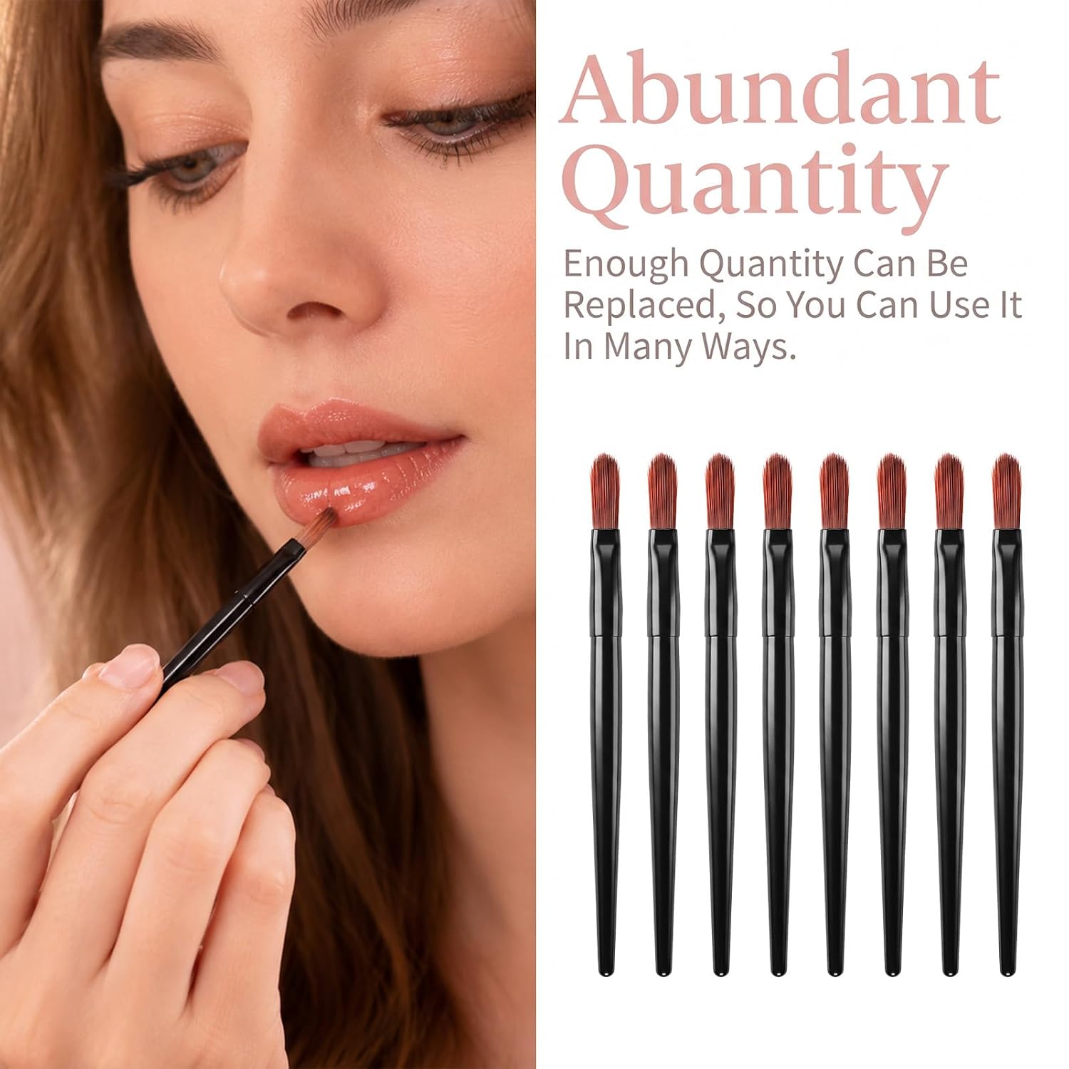 400 Pcs Disposable Lip Brush, Makeup Brush for Lipstick, Eyeshadow