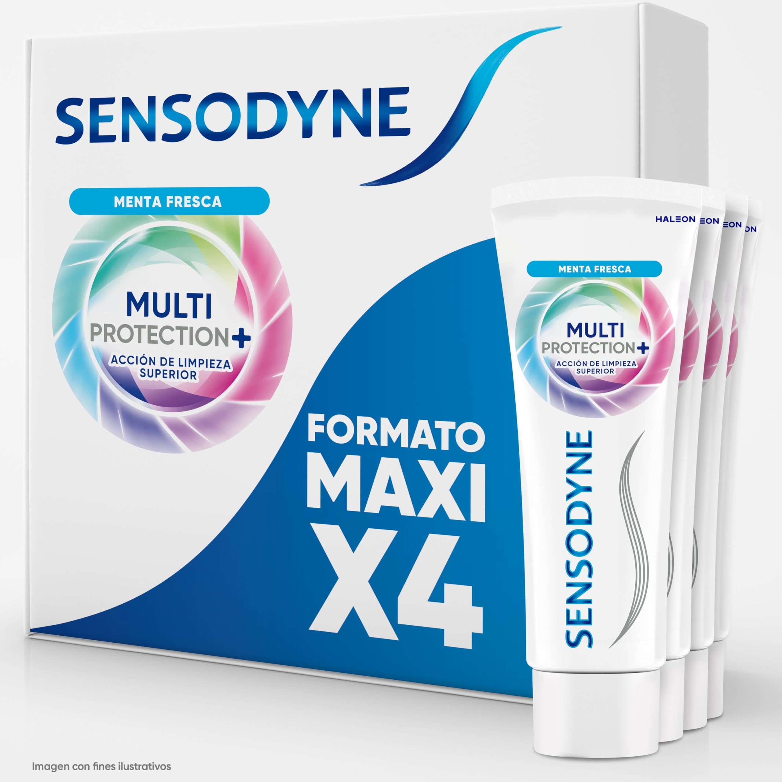 Sensodyne Pasta de Dientes Multiprotección Protección Frente a la Sensibilidad Dental + Cuidado Diario, Pack 4x75 ml