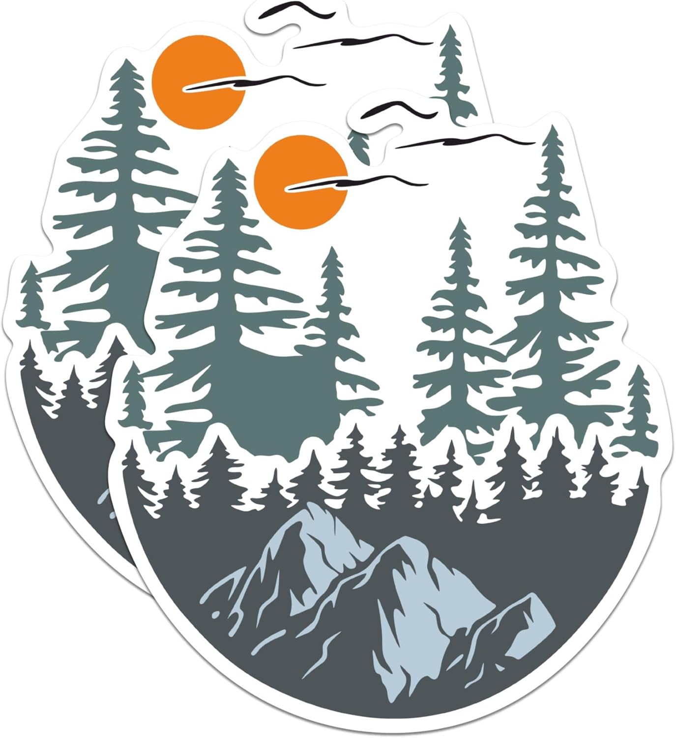 Amazon.com: (2 Pack) Mountains Wilderness Forest Magnets - Nature ...