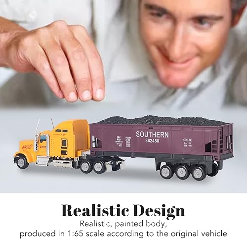 Miniatura 3 de RTLR Modelo de camiones para niños, modelo de camión de transporte brillante 165 para niños (tipo 1)