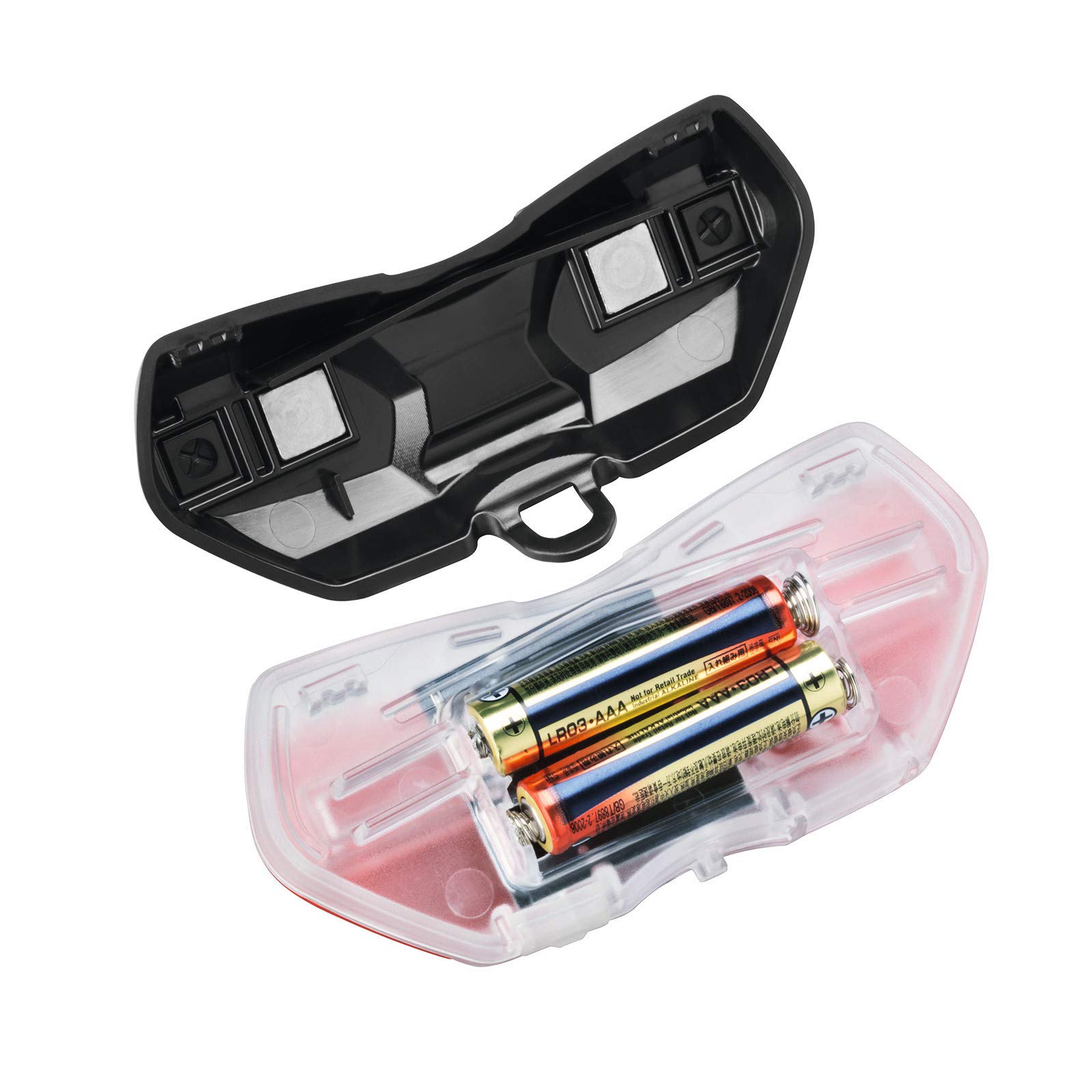 Busch & Müller Unisex – tylne światło LED na baterie Toplight View permanentne, czarne, One Size