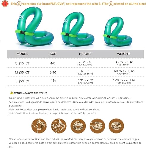 Miniatura 2 de Chaleco de natación, chaqueta de natación inflable, flotadores de piscina, flotación ligera para niños pequeños, adolescentes y adultos