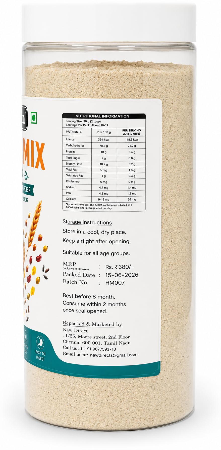Old Farm Health Mix Powder 500g Multigrain Nutritional Drink — Amazon image 2