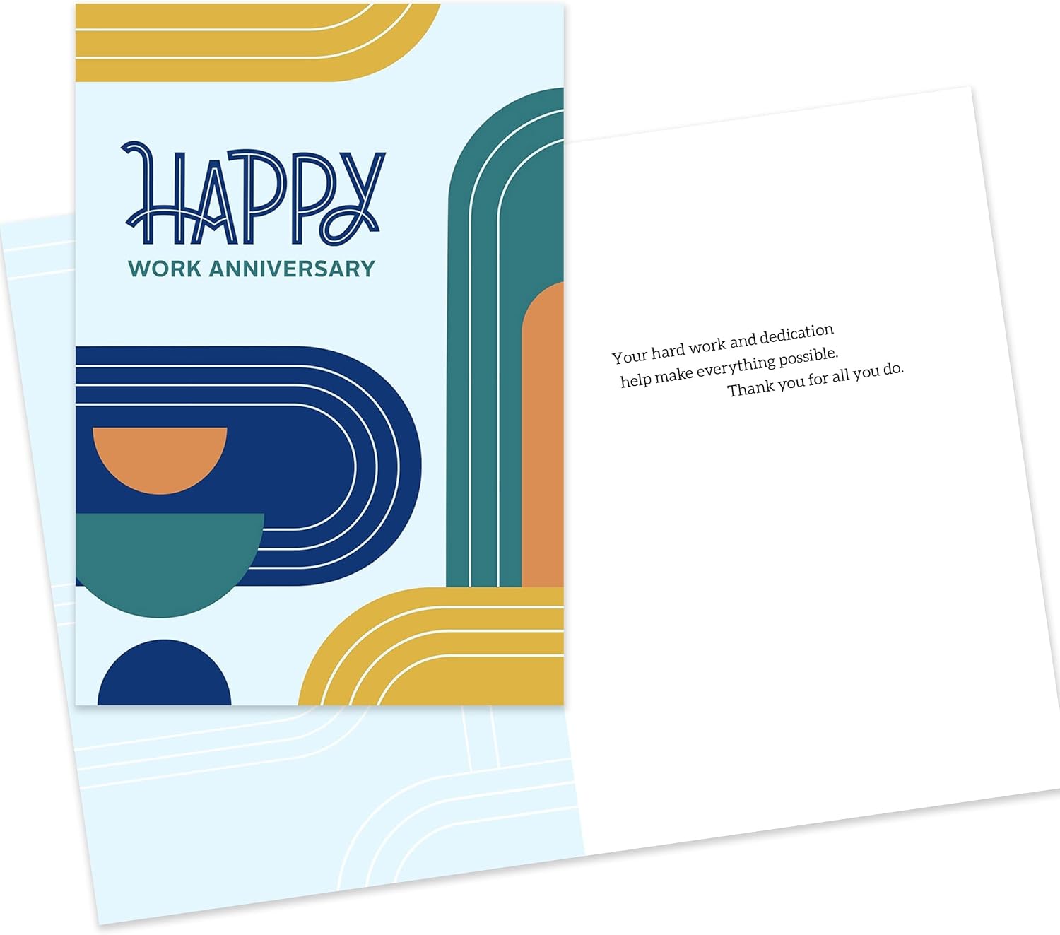 Hallmark Business 10 Pack Bulk Work Anniversary Assorted Cards (Fun & Professional)