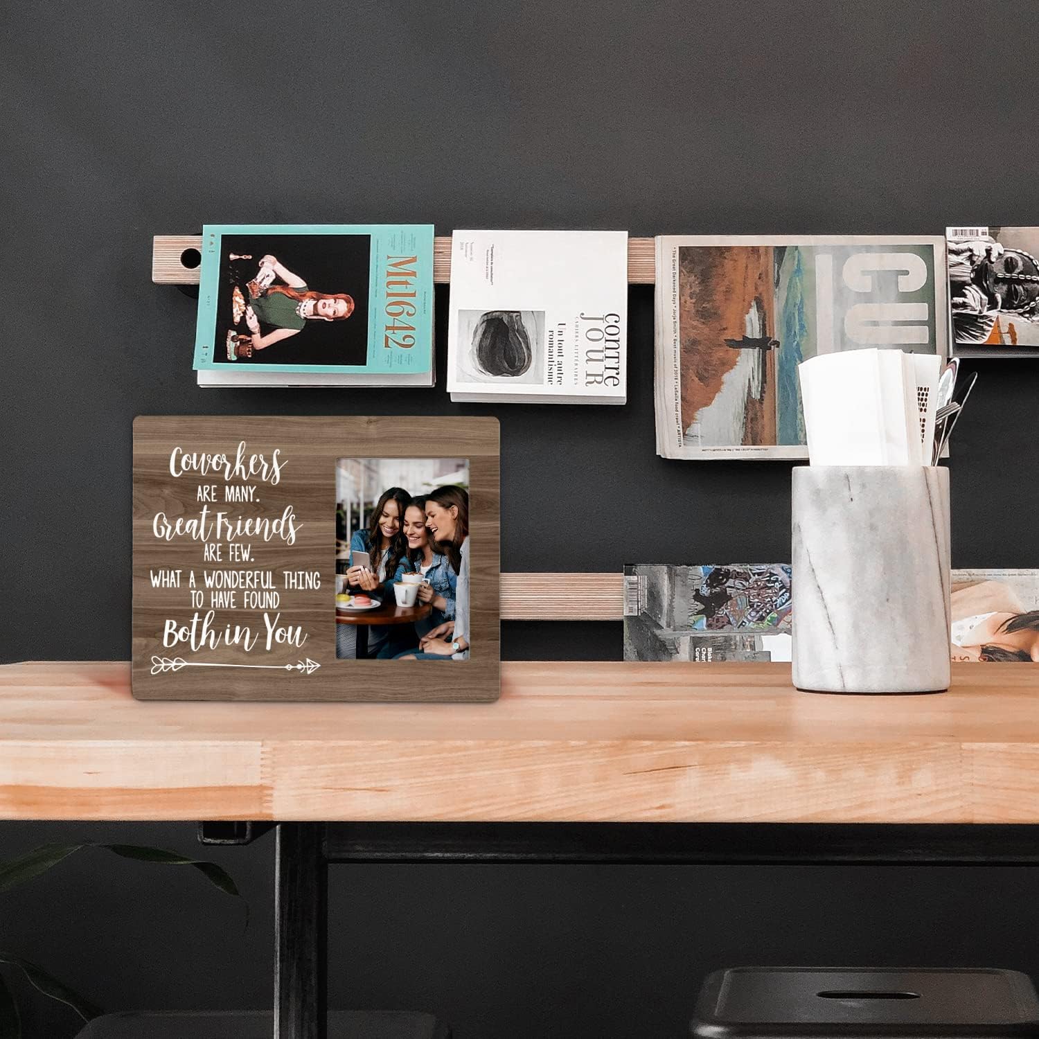 FONDCANYON Coworkers Are Many Great Friends Are Few Coworker Leaving Picture Photo Frame, Colleague Goodbye Farewell Picture Frames, Retirement Gift, Going Away Gifts For Coworkers(4x6 Inch Photo) - Image 2