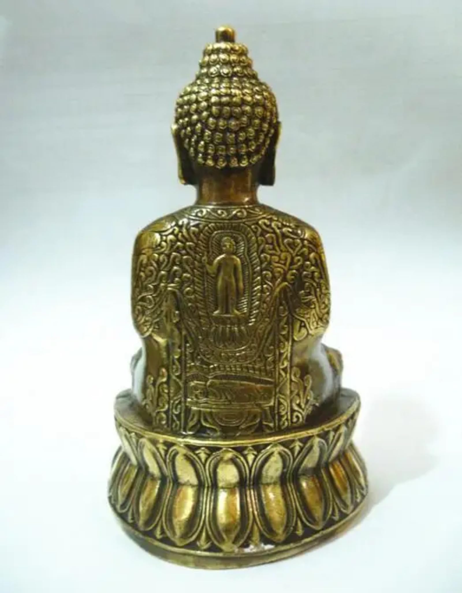 Statua di Buddha Sakyamuni in rame, 12 cm, decorazione per la casa e la scrivania