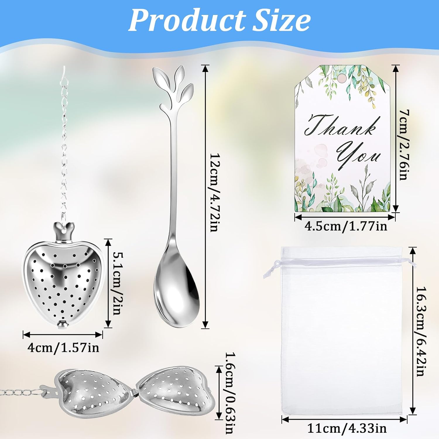 25 Sets Bridal Shower Tea Party Favors for Guests Bulk image 2