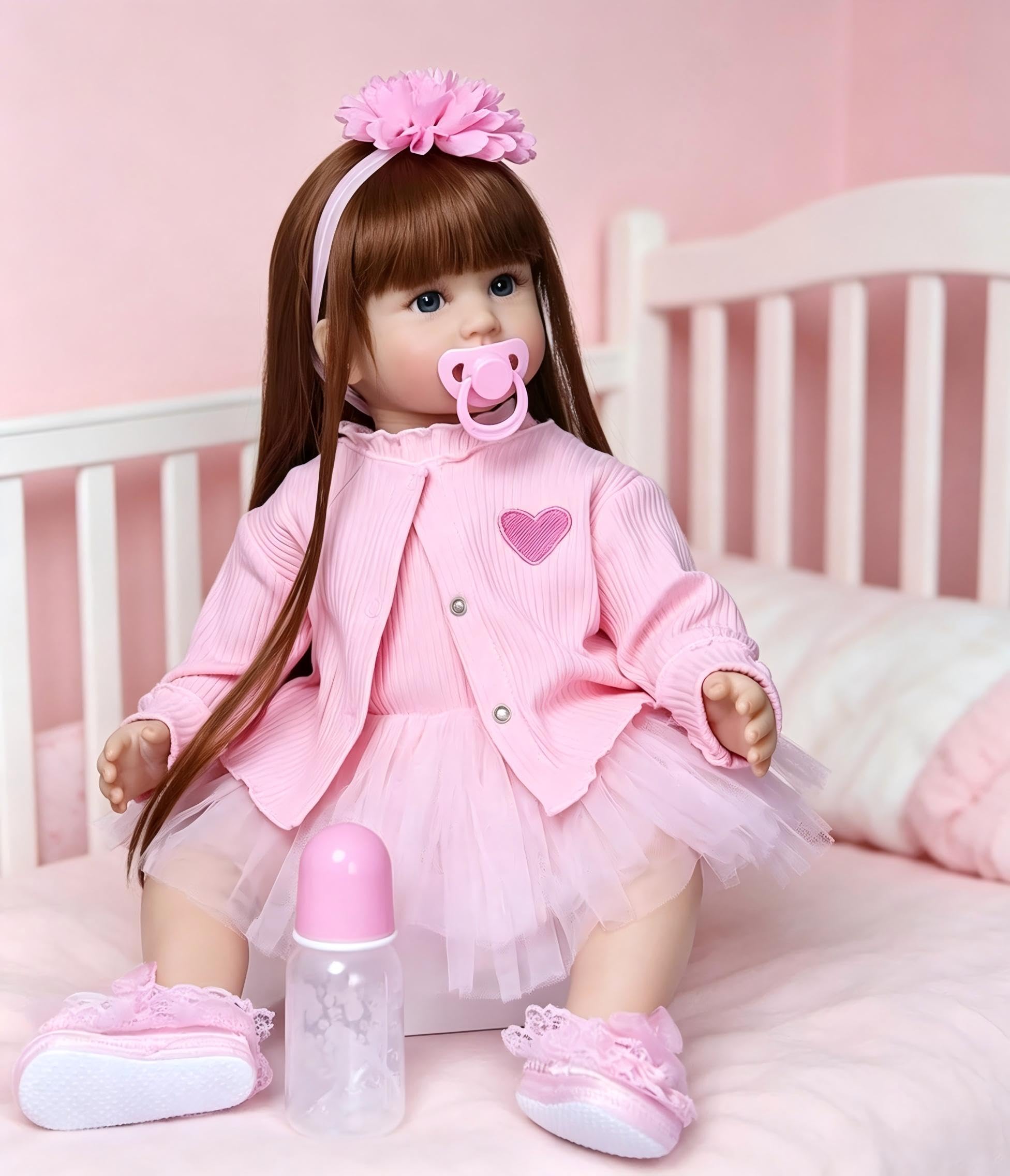 Amazon | ピンキー本物そっくりのリボーンドール 女の子 61cm ソフト