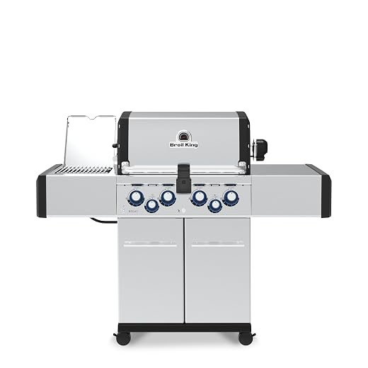 Broil King 956944 Regal S490 Pro IR Propane Gas Grill, 4-Burner, Stainless Steel
