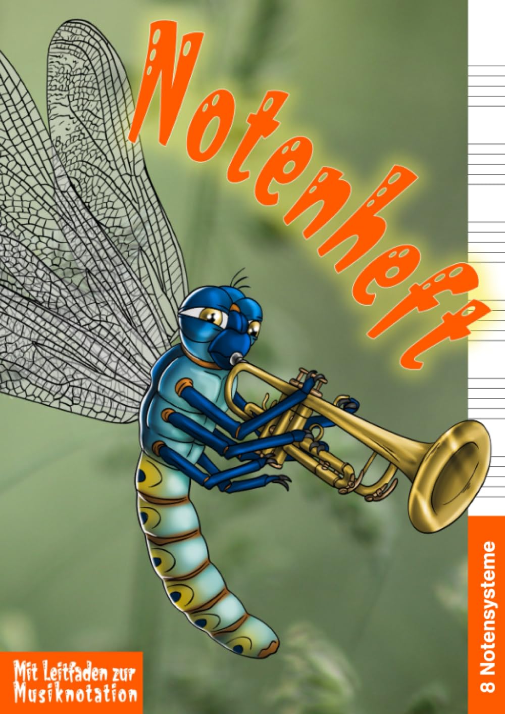 Cahier de musique A4 enfants pour apprendre le solfège et cours de musique