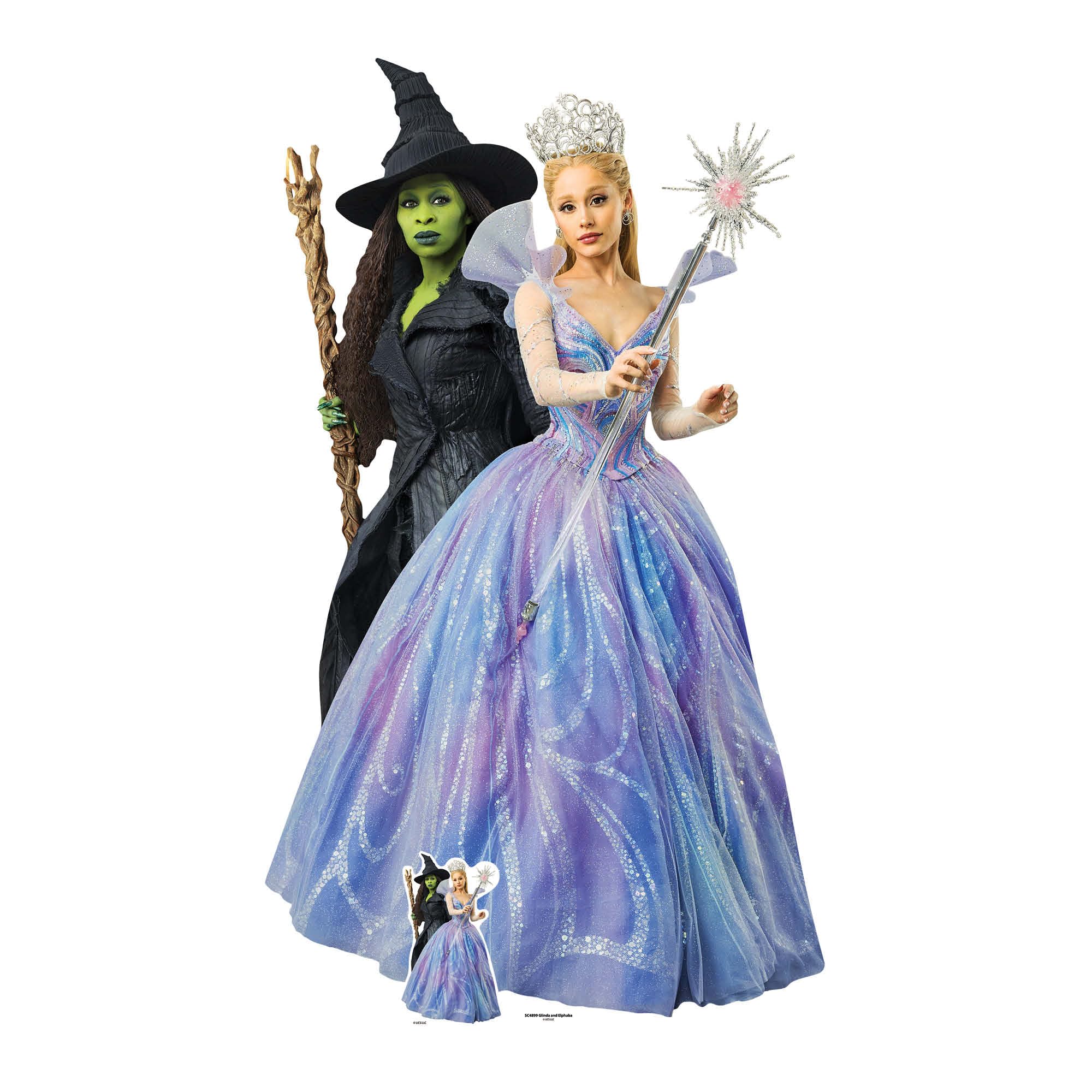Star Cutouts Sc4899 Wicked For Good Glinda & Elphaba Double Cardboard Cut Out Height 159Cm