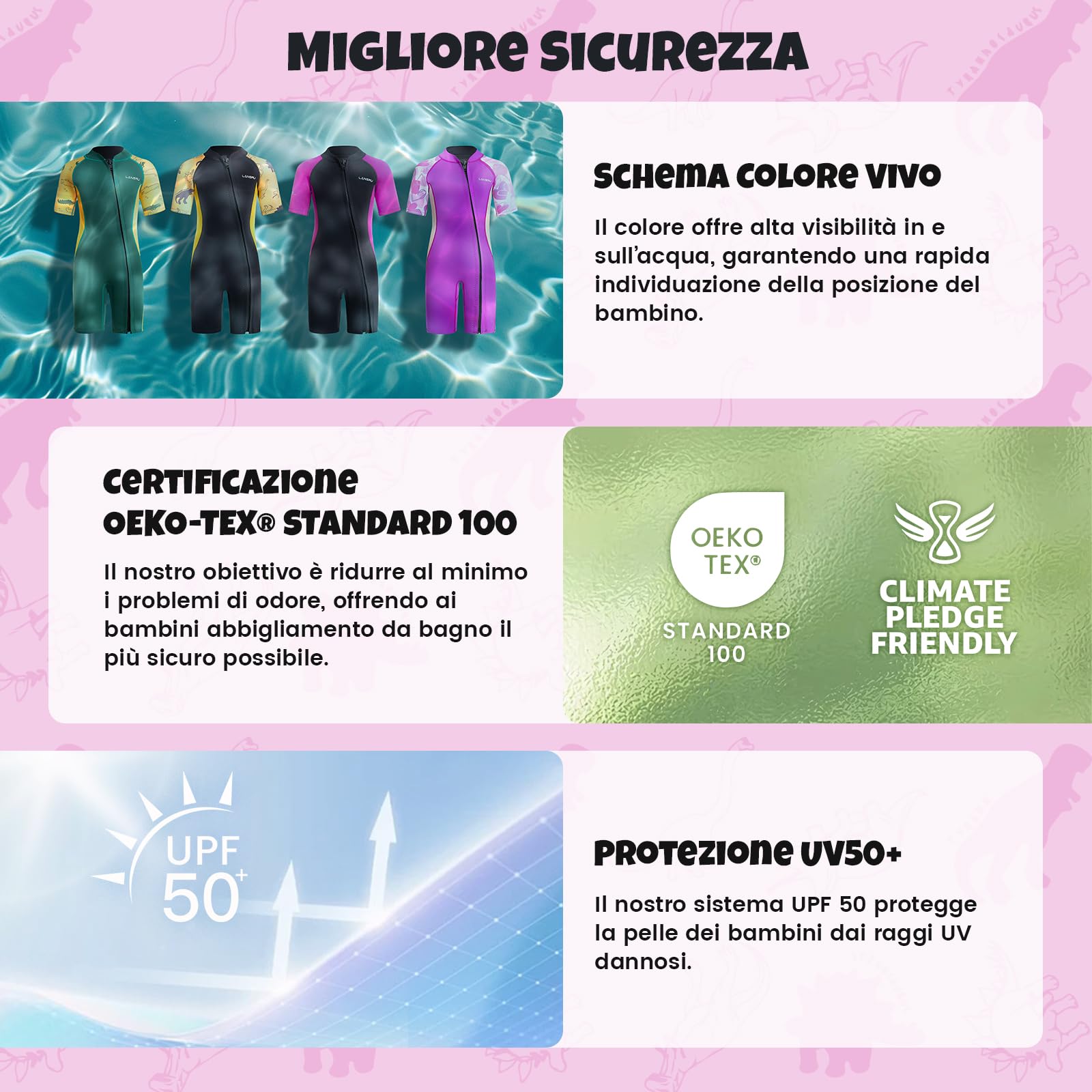 Muta in neoprene per bambini – 2,0 mm corta in neoprene per ragazzi, con chiusura lampo pionieristica, protezione UV, termica, per surf, nuoto e immersioni