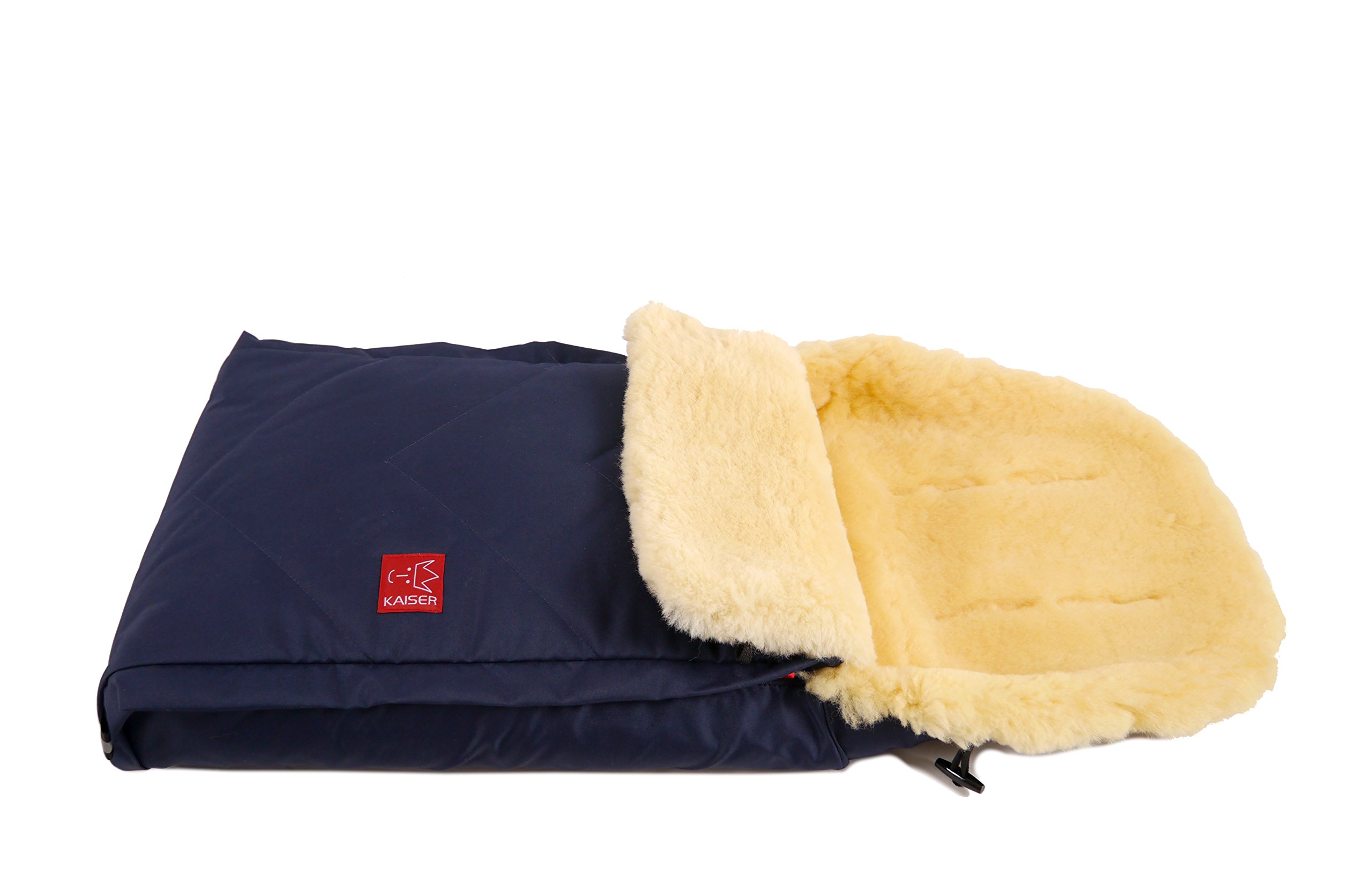 Kaiser 6510322 - Fußsack "Dublas" Medizinfell, Farbe: marine