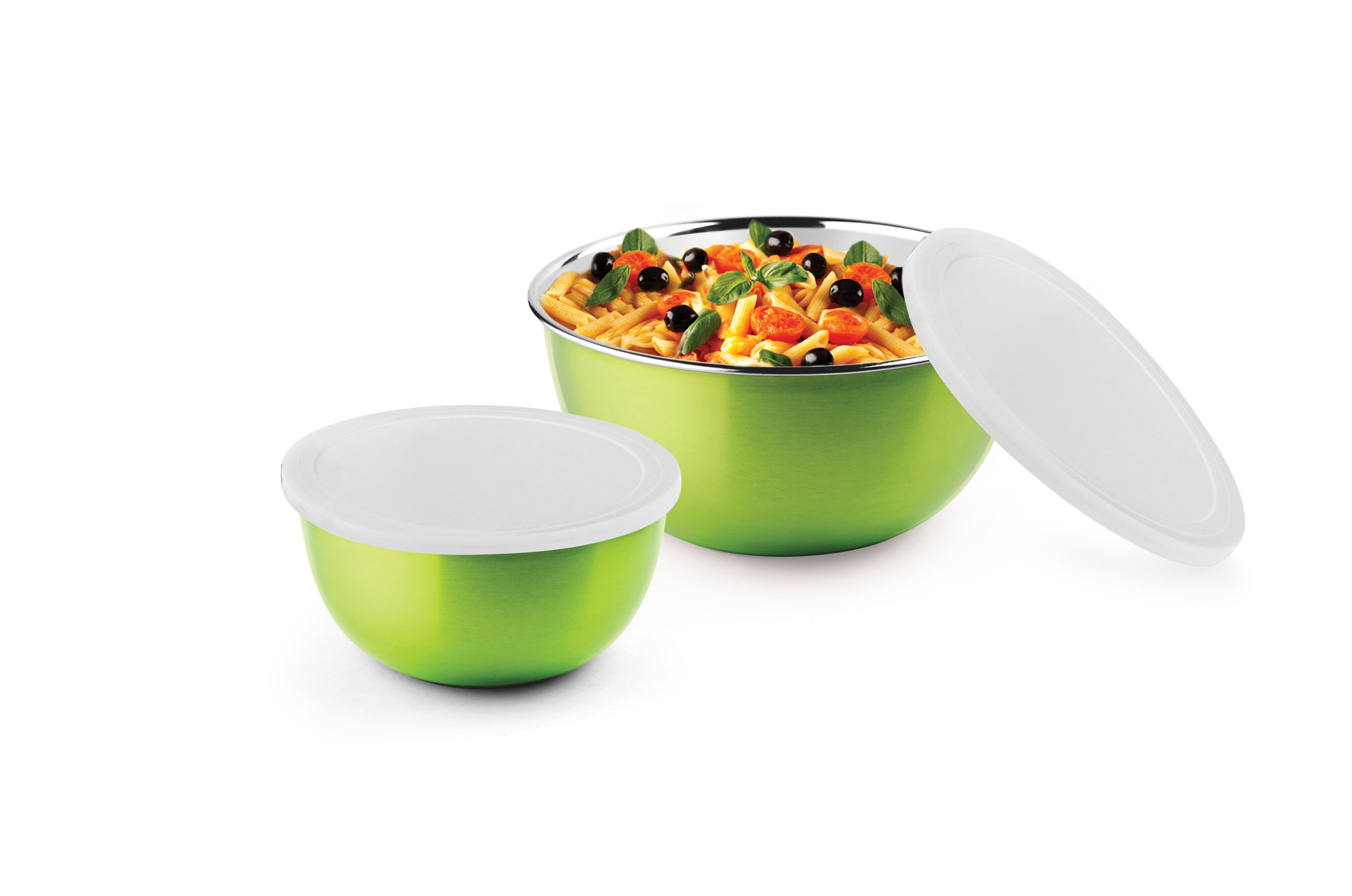 Bonita MICROWONDER Microwave Safe SS Bowls - Set of 2